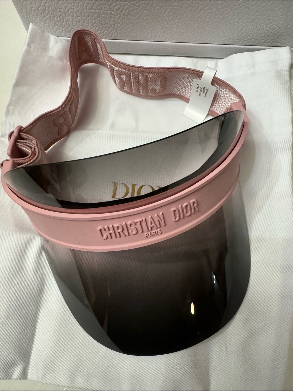 Dior Pink Christian Dior Tinted Shield Visor